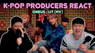 Musicians react amp review ♡ ONEUS  LIT 가자 MV [upl. by Eamaj882]