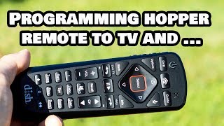 Program Your Dish Network Hopper Universal Remote to TV and Idea for Free 2nd TV [upl. by Anelahs]