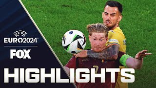 Belgium vs Romania Highlights  UEFA Euro 2024 [upl. by Tessil]