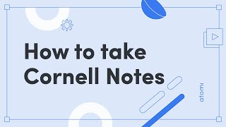 Study Skills How to Take Cornell Notes [upl. by Singer402]