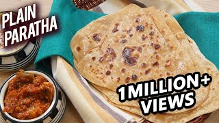 Plain Paratha Recipe  Homemade Paratha Recipe  Paratha Recipe Indian  How To Make Paratha  Ruchi [upl. by Selrac]