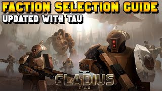 Warhammer 40000 Gladius  Faction Selection Guide TAU UPDATE [upl. by Kutchins]