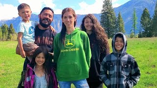 Family Gives Full Tour of Their 20 Acre Off Grid Property In North Idaho [upl. by Ilahsiav447]