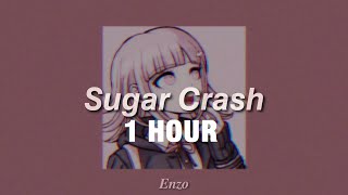 1 HOUR ElyOtto  SugarCrash  slowed  reverbed [upl. by Elag]