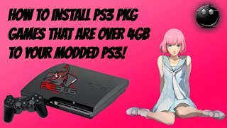 How To Install PS3 PKG Games That Are Over 4GB To Your Modded PS3  RAP Files PS3Jailbreak [upl. by Cini]