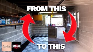 Garage Flooring Transformation  Yiannimize Comps [upl. by Rihat446]