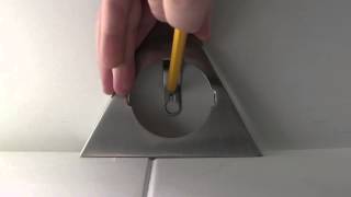 Biard Triangular Under Cabinet Light Installation Video [upl. by Manya]