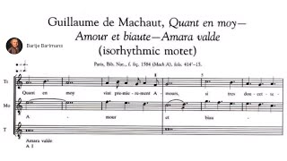 9 Music of the Middle Ages Isorhythmic motet de Machaut [upl. by Oulman]