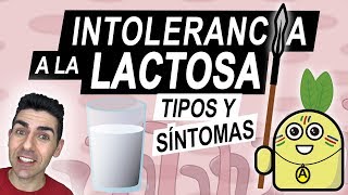 INTOLERANCIA A LA LACTOSA  Tipos y síntomas de un intolerante a la lactosa  ¿Qué es la lactasa [upl. by Australia502]