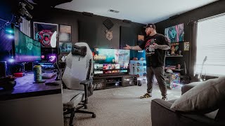 My DREAM Gaming Setup  Stream Room Tour [upl. by Isbella]