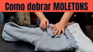 Como DOBRAR MOLETOM e BLUSAS DE FRIO Para manter o armário organizado [upl. by Ardy989]