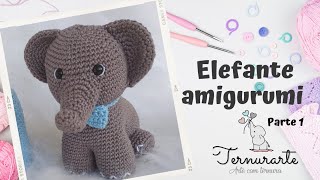 passo a passo Como fazer um elefante de croche amigurumi parte 12 [upl. by Juana238]