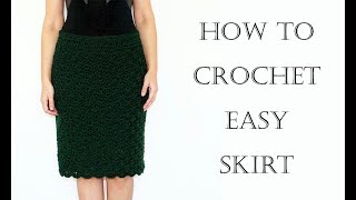 How to Crochet Easy Skirt [upl. by Samuelson]