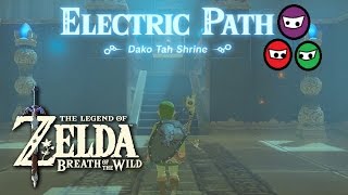 Zelda Breath of the Wild  Dako Tah Shrine  Electric Path [upl. by Atirb959]