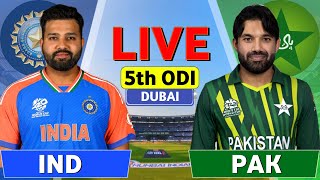 India Vs Pakistan Champion Trophy Match Live  IND vs PAK  Champion Trophy 5th ODI Match Live [upl. by Acinomad]