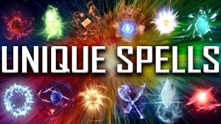 Skyrim  All Rare amp Unique Spells [upl. by Euqinad]