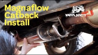 Magnaflow Jeep TJ exhaust Install  Project TJ  Ep 14 [upl. by Zachery950]