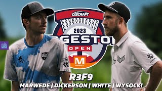 2023 Discraft Ledgestone Open  R3 F9  Wysocki Marwede Dickerson White  Gatekeeper Media [upl. by Vittorio579]