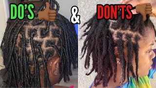 Starter Loc DOS and DON’TS  How to Get Your Hair To Loc FASTER  Comb Coils on Type 4 Hair [upl. by Naujyt202]