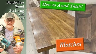 BlotchFree Wood Stain Application Technique  Furniture Refinishing [upl. by Kern]