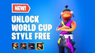 How to UNLOCK Fortnite Fishstick WORLD CUP STYLE FREE [upl. by Agathe851]