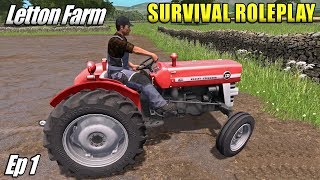 NEW GAME MODE  Survival Roleplay Farming Simulator 17  Letton Farm  Ep 1 [upl. by Zsa Zsa]