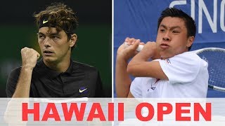 Taylor Fritz vs Brandon Nakashima HAWAII OPEN 2019 [upl. by Rekcut]