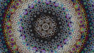 FRACTAL FLOWER OF LIFE SACRED GEOMETRY THETA DELTA BINAURAL BEAT MEDITATION 4HZ [upl. by Drofdeb]