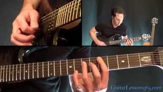 Unchained Guitar Lesson Pt1  Van Halen  All Rhythm Guitar Parts [upl. by Adnuhsat]