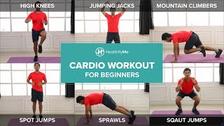 CARDIO WORKOUT FOR BEGINNERS From Home In 10 Minutes  Lockdown Workout No Equipment  HealthifyMe [upl. by Troy]