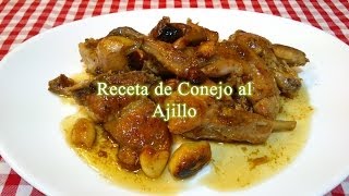 Conejo al ajillo receta original [upl. by Norraf]