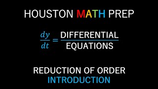 Reduction of Order Introduction [upl. by Nadaba]