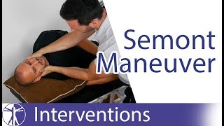 Semont Liberatory Maneuver  Posterior BPPV Treatment [upl. by Ileyan341]