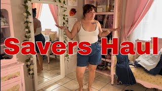 Savers Haul  Thrifting  Jeans Galore [upl. by Anahsek]