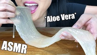 ASMR ALOE VERA RAW SLIMY SOFT CRUNCHY EATING SOUNDS  No Talking ASMR Phan [upl. by Ardnait]