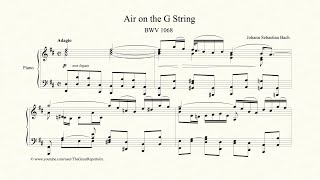 Bach Air on the G String Piano [upl. by Rana]