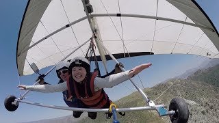 First Time Hang Gliding  San Fernando Valley  Thrill Seekers [upl. by Oriana]