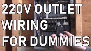 DETAILED DIY Wiring a 240v outlet step by step from breaker to outlet [upl. by Norraf]