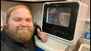 FARBERWARE COMPLETE PORTABLE COUNTERTOP DISHWASHER REVIEW [upl. by Pedroza]