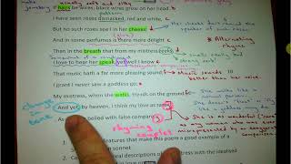 Sonnet 130 Shakespeare – analysis [upl. by Tisbee]