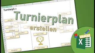 Turnierplan mit Excel erstellen [upl. by Einneg]