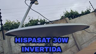 HISPASAT 30W Antena invertida [upl. by Ettelloc]