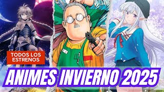 ESTRENOS ANIME INVIERNO 2025  TODOS LOS ESTRENOS [upl. by Aryajay]