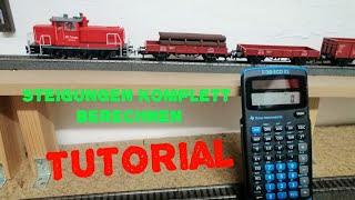 3Tutorial Steigungen berechnen Let´s Modellbahn [upl. by Maloney]