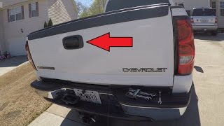 Chevrolet SilveradoGMC Tailgate Handle and Trim Install [upl. by Nanahs]