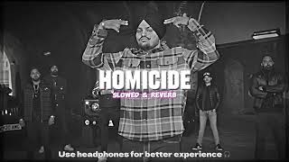 HOMICIDE Song Slowed amp Reverb Sidhu Moosewala  Byg Byrd [upl. by Jozef]