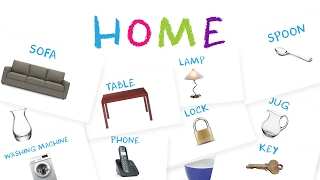 Learn Furniture amp Common House Objects for Kids [upl. by Yrolg]