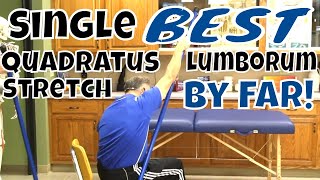 Single BEST Quadratus Lumborum Stretch By Far [upl. by Yetak]