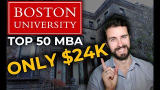 Boston University Online MBA  Top 50 MBA for ONLY 24K [upl. by Charyl]