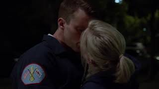 Chicago Fire 9x16 Kiss Scene Matt and Sylvie [upl. by Chaffinch130]